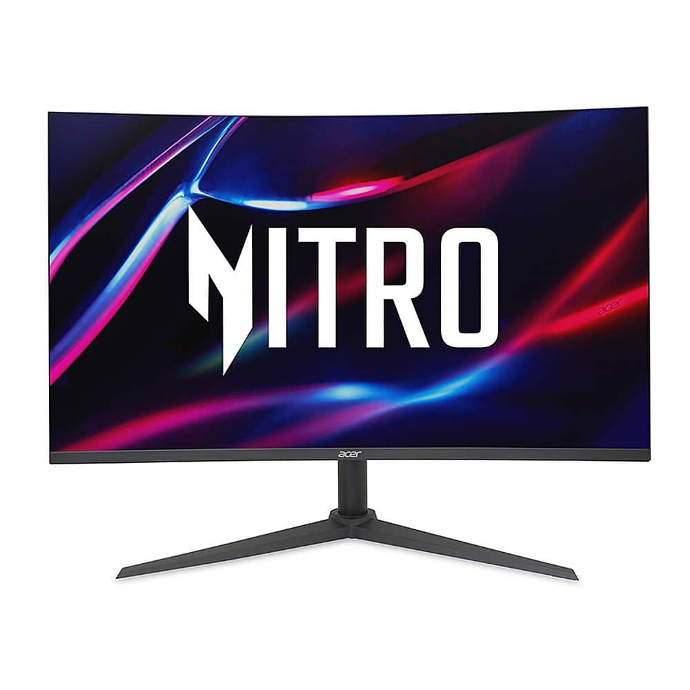 Acer - Nitro 31.5" IPS LED FHD 180Hz 1ms FreeSync Gaming Monitor with HDR10(DisplayPort, HDMI) - Black