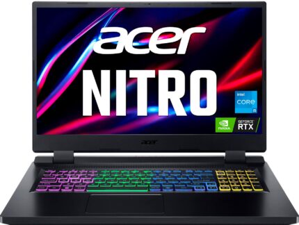 Acer - Nitro 5 17.3" Full HD IPS 144Hz Gaming Laptop- Intel Core i5-12500H- NVIDIA GeForce RTX 3050-512GB PCIe Gen 4 SSD - Black