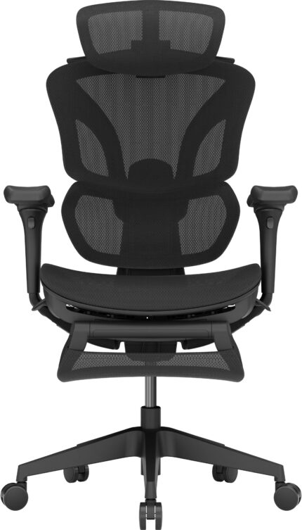 ACGAM - Ergonomic Mesh Gaming Chair with 4D Adjustable Armrest, High Back Office Chair with Lumbar Support, Adjustable Headrest - Black