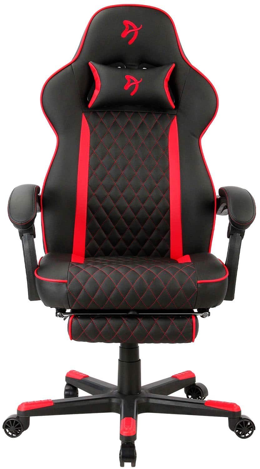 Arozzi - Mugello Special Edition Gaming Chair with Footrest - Red