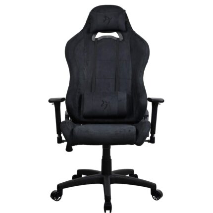 Arozzi - Torretta Supersoft Upholstery Fabric Gaming Chair - Pure Black