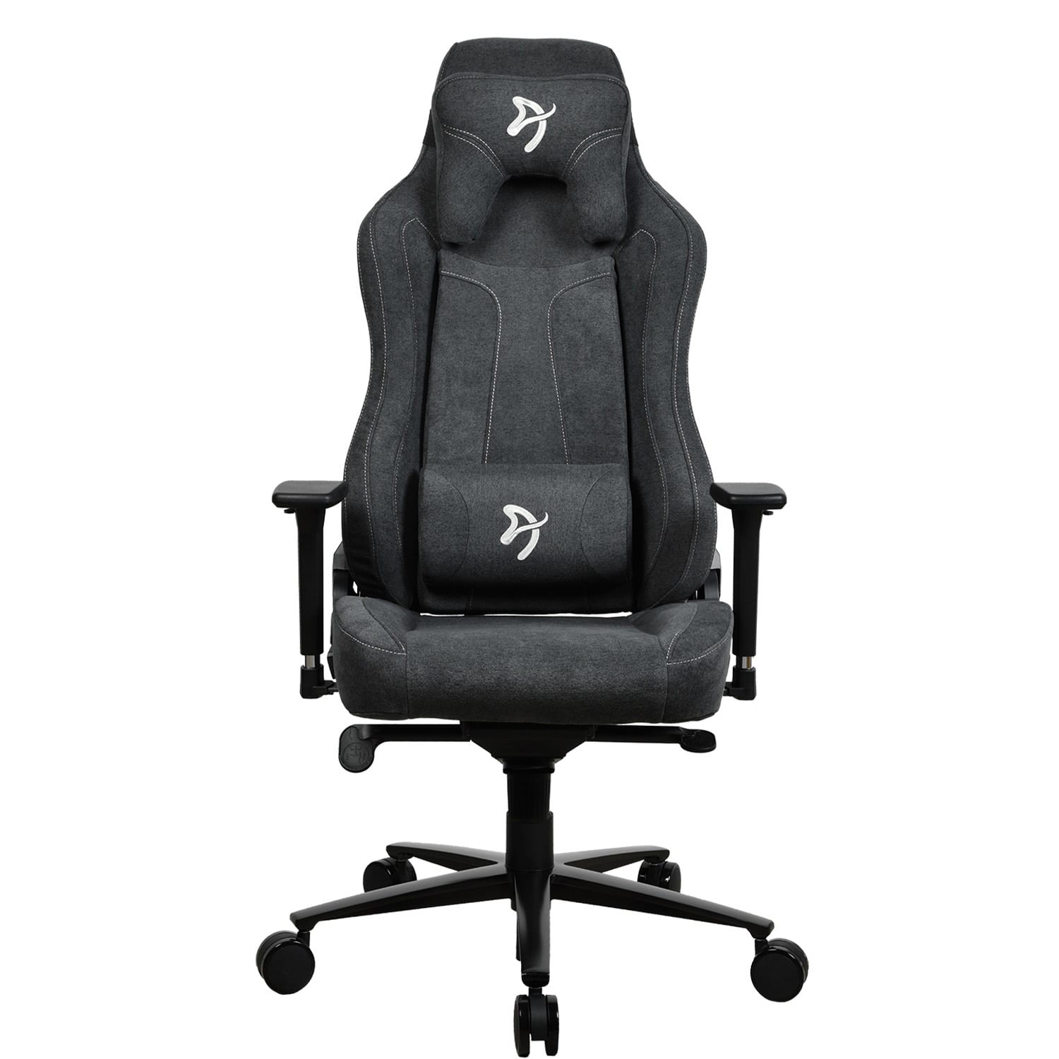 Arozzi - Vernazza Premium Soft Fabric Ergonomic Office/Gaming Chair - Dark Grey