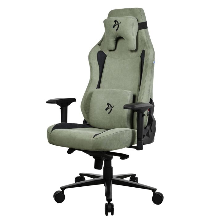 Arozzi - Vernazza Series Top-Tier Premium XL Supersoft Upholstery Fabric Gaming Chair - Forest