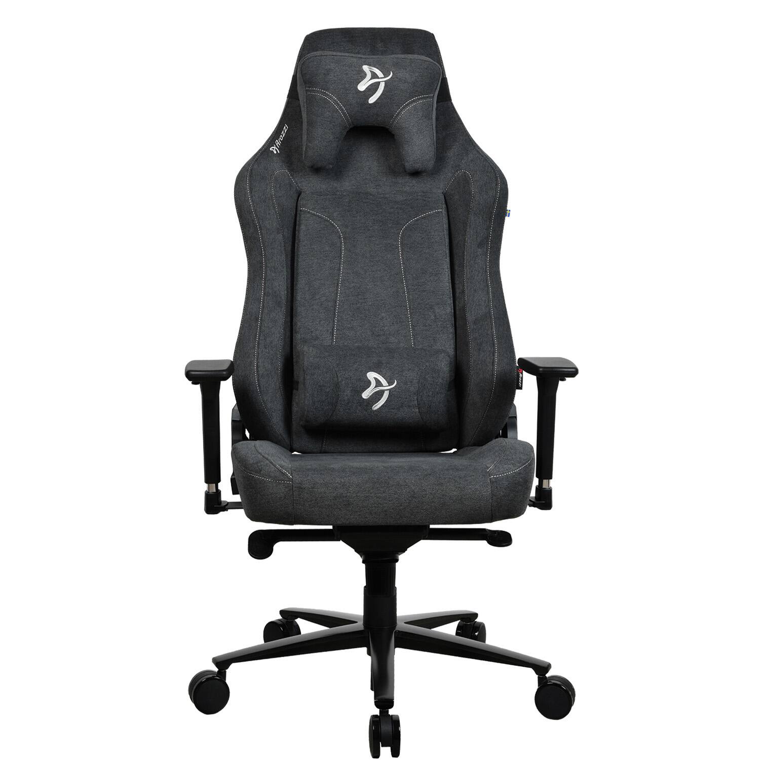 Arozzi - Vernazza Series XL Soft Fabric Gaming Chair - Dark Grey