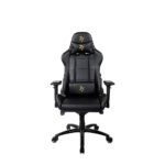 Arozzi - Verona Signature Premium PU Leather Ergonomic Gaming Chair - Black - Gold Accents