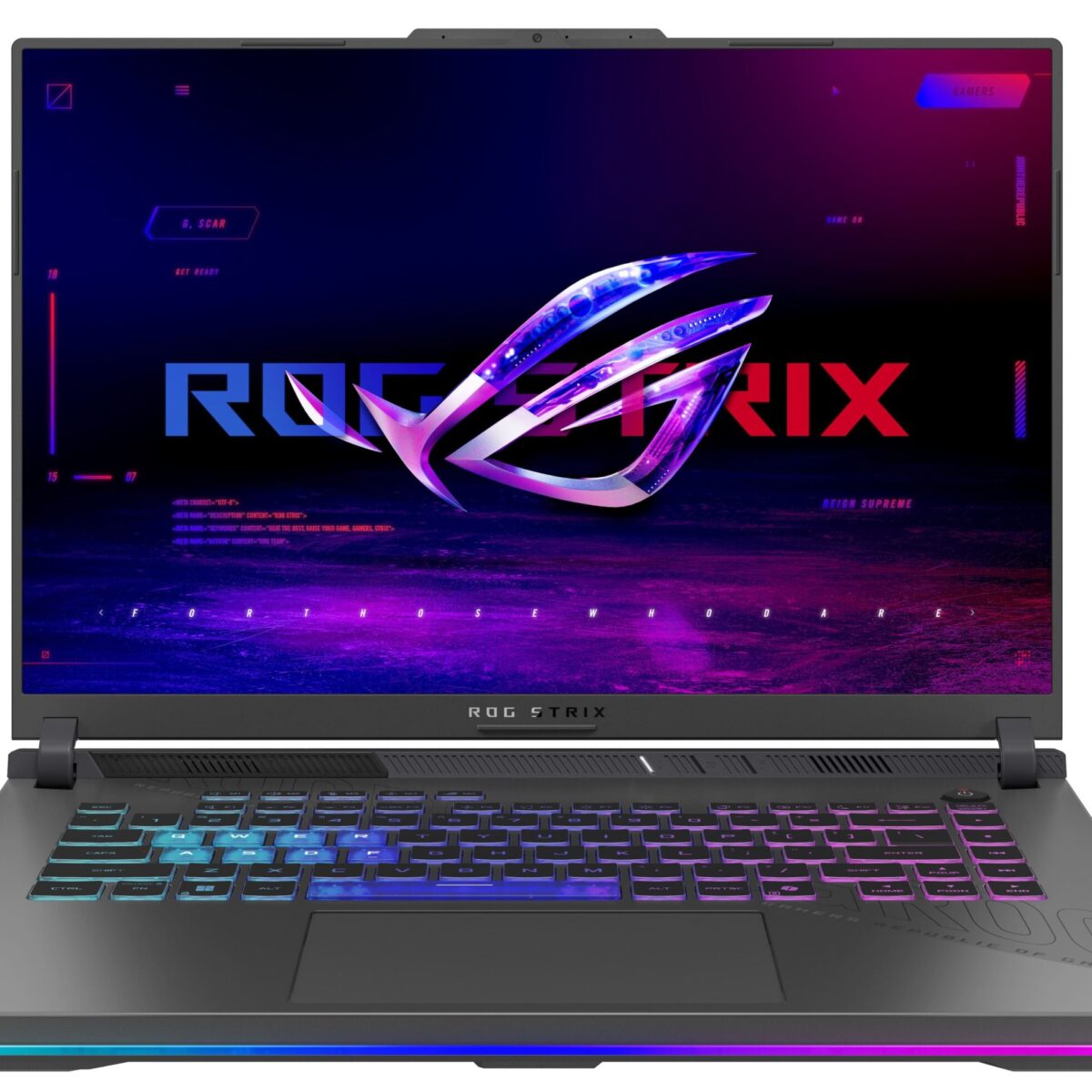 ASUS - ROG Strix G16 16" FHD 165Hz Gaming Laptop - AMD Ryzen 9 HX - 16GB RAM - NVIDIA GeForce RTX 5070 Ti - 1TB SSD - Eclipse Gray