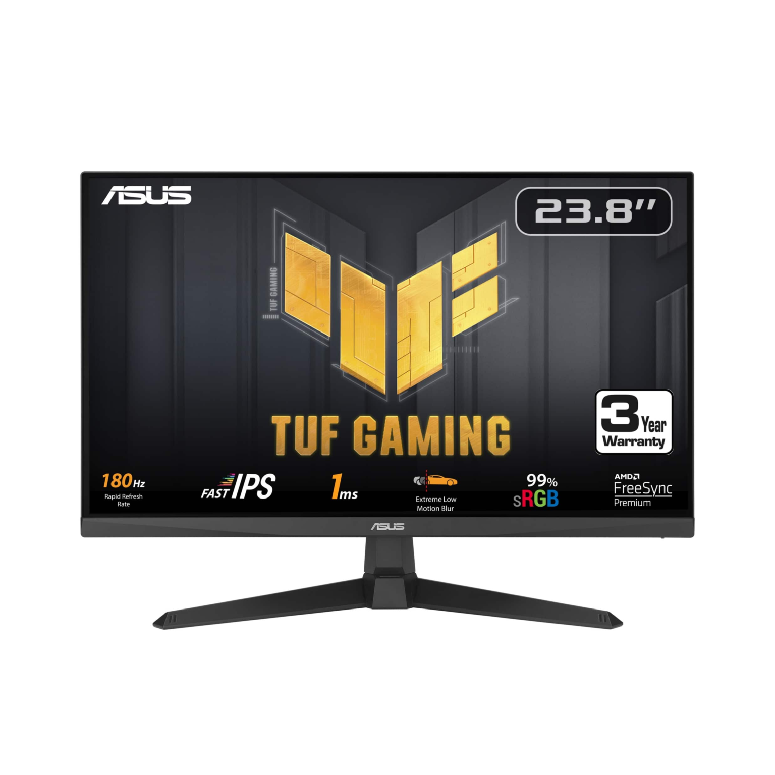 ASUS - TUF Gaming 23.8" IPS FHD 1080P 180Hz 1ms FreeSync Premium Gaming Monitor (DisplayPort, HDMI) - Black