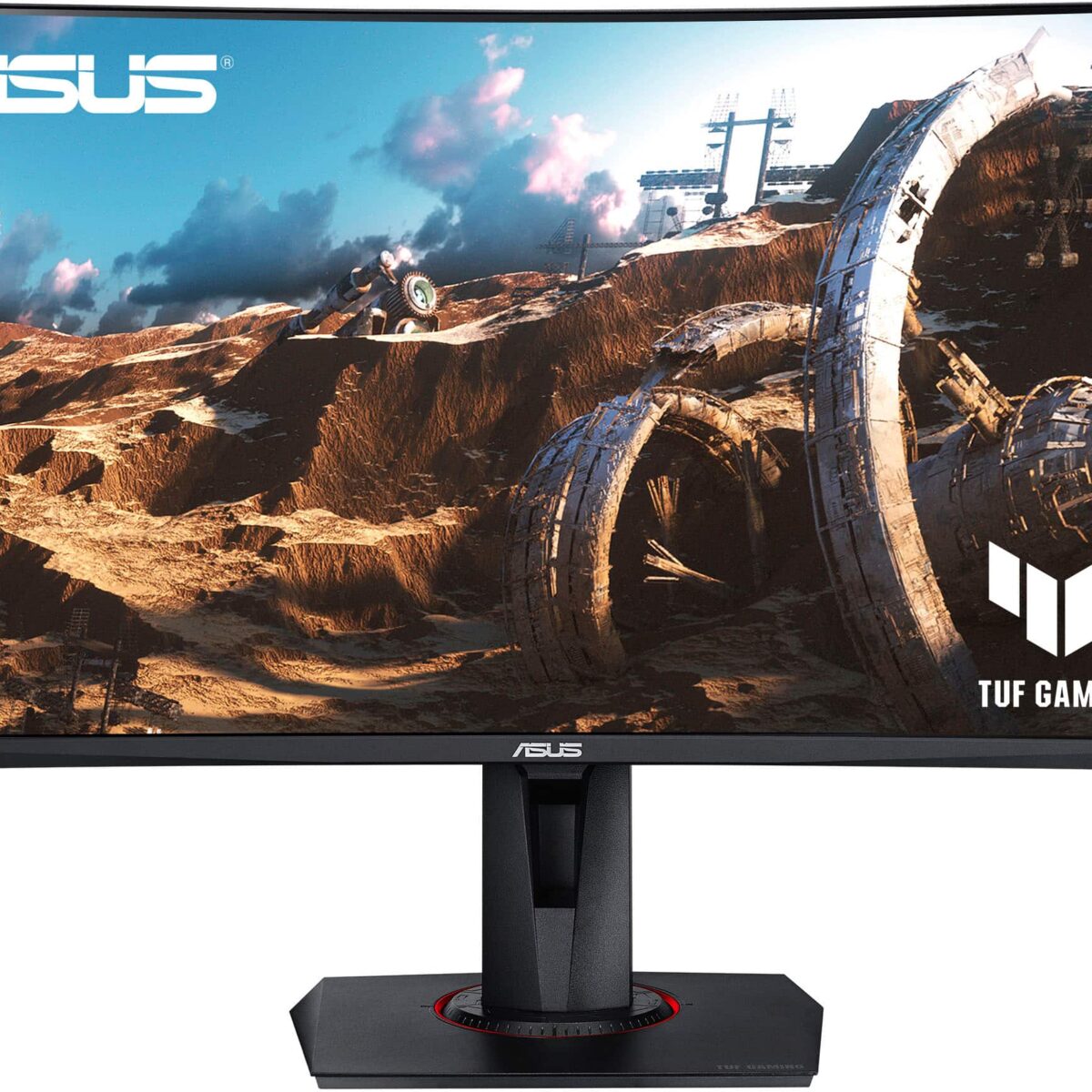 ASUS - TUF Gaming 27" Curved FHD 240Hz 1ms FreeSync Premium Gaming Monitor w/ HDR and Height Adjust (DisplayPort, HDMI) - Black