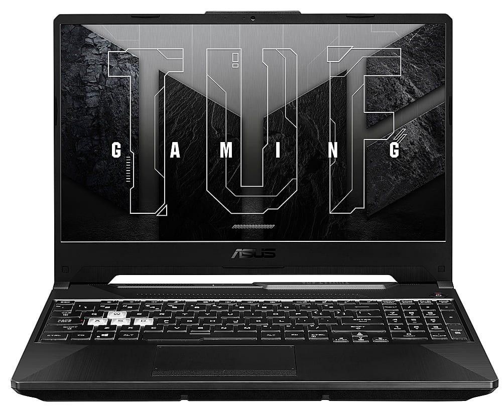 ASUS - TUF Gaming A15 15.6" 144Hz Gaming Laptop FHD - AMD Ryzen 5-7535HS with 8GB Memory - NVIDIA GeForce RTX 2050 - 512GB SSD - Graphite Black