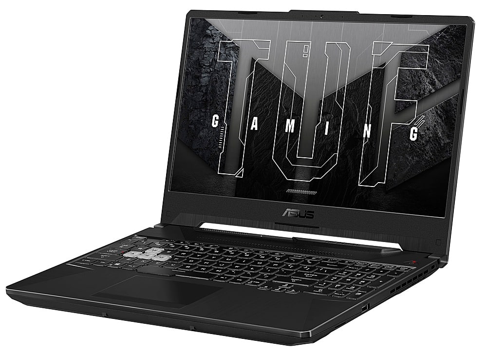 ASUS - TUF Gaming A15 15.6" 144Hz Gaming Laptop FHD - AMD Ryzen 5-7535HS with 8GB Memory - NVIDIA GeForce RTX 2050 - 512GB SSD - Graphite Black