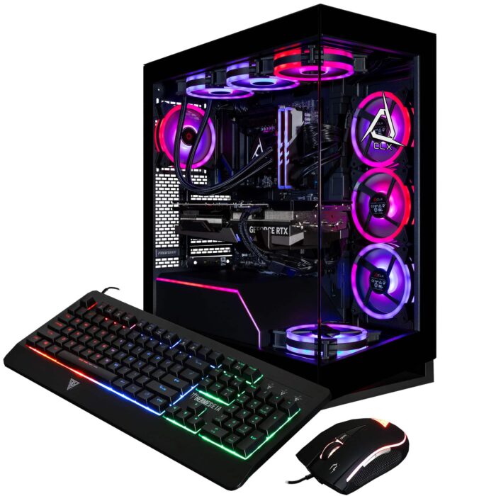 CLX - Horus Gaming Desktop - Intel Core Ultra 9 285K - 96GB DDR5 5600 Memory - GeForce RTX 5080 - 2TB NVMe SSD - 8TB HDD - Black