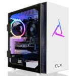 CLX - SET Gaming Desktop - AMD Ryzen 5 5600 - 16GB Memory - Radeon RX 6400 - 1TB M.2 NVMe SSD - White