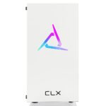 CLX - SET Gaming Desktop - AMD Ryzen 5 5600 - 16GB Memory - Radeon RX 6400 - 1TB M.2 NVMe SSD - White