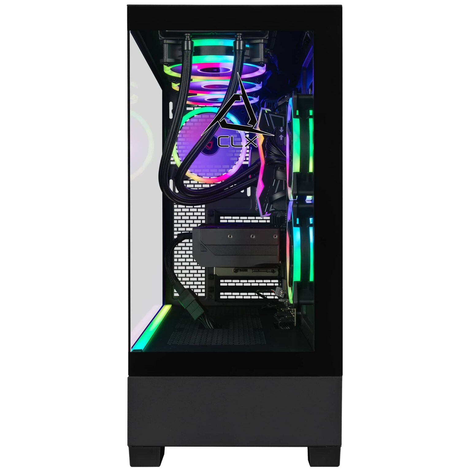 CLX - SET Gaming Desktop - AMD Ryzen 7 9800X3D - 32GB DDR5 5600 Memory - GeForce RTX 4080 SUPER - 2TB NVMe M.2 SSD - Black