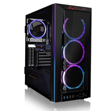 CLX - SET Gaming Desktop - AMD Ryzen 9 5900X - 32GB Memory - NVIDIA GeForce RTX 3060 - 500GB NVMe M.2 SSD + 4TB HDD - Black