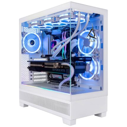 CLX - SET Gaming Desktop - AMD Ryzen 9 9950X - 64GB DDR5 5600 Memory - GeForce RTX 4080 SUPER - 2TB NVMe M.2 SSD - White