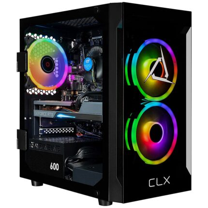 CLX - SET Gaming Desktop - Intel Core i5 14400F - 32GB DDR5 5600 Memory - GeForce RTX 4060 Ti - 1TB NVMe M.2 SSD + 4TB HDD - Black