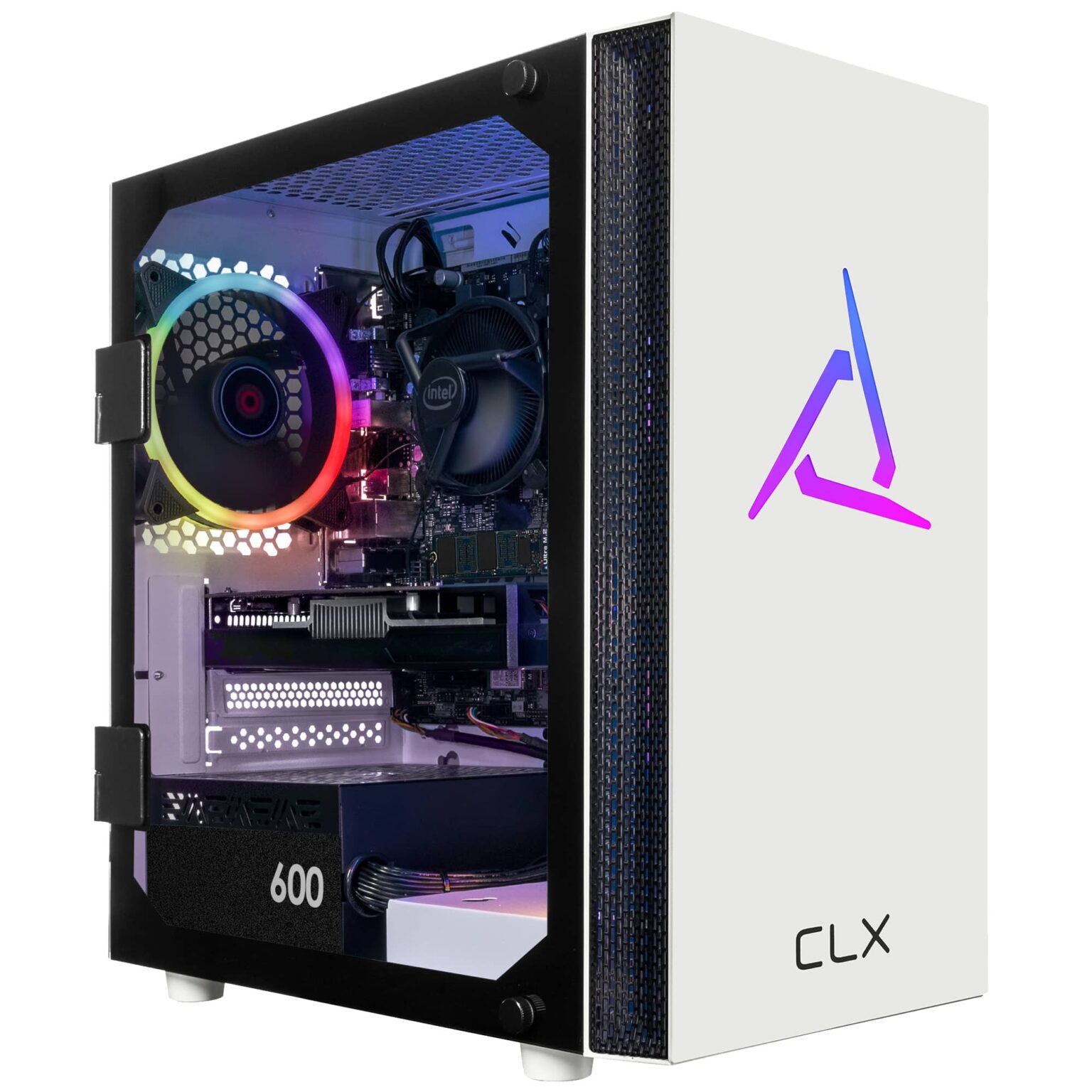 CLX - SET Gaming Desktop - Intel Core i7 13700F - 16GB DDR5 4800 Memory - GeForce RTX 4060 - 1TB NVMe M.2 SSD - White