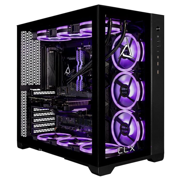 CLX - SET Gaming Desktop - Intel Core i9-13900KF - 64GB Memory - NVIDIA GeForce RTX 4070 - 2TB NVMe M.2 SSD + 6TB HDD - Black