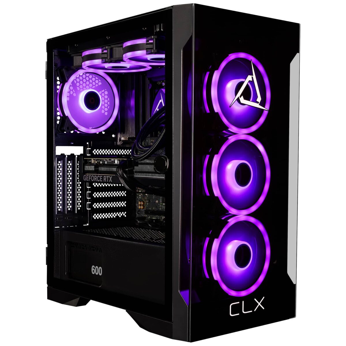 CLX - SET Gaming Desktop - Intel Core Ultra 5 245KF - 32GB DDR5 5600 Memory - GeForce RTX 4060 - 2TB NVMe M.2 SSD - 4TB HDD - Black