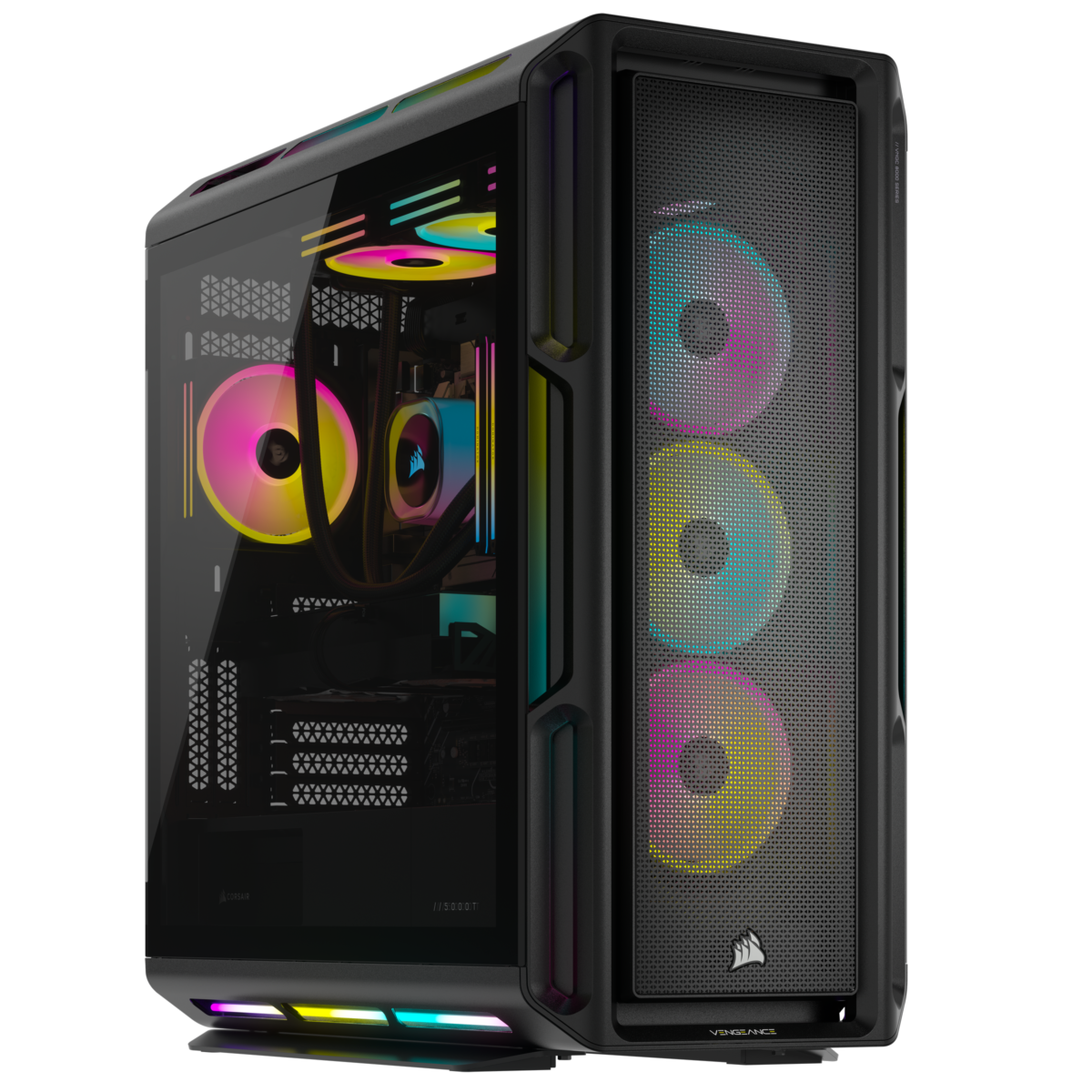 CORSAIR - VENGEANCE i8200 iCUE Link GamingDesktop-Intel Core i9 14900KF-64GB RGB DDR5 6400MHz-NVIDIA GeForce RTX4080 SUPER–6TB SSD - Black