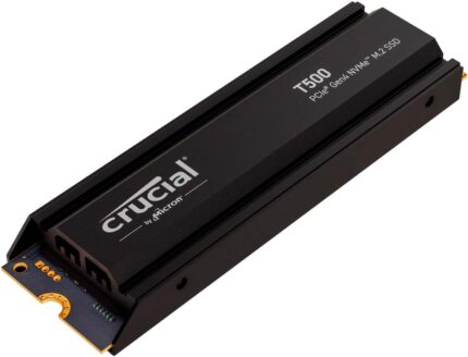 Crucial - T500 2TB Internal SSD PCIe Gen 4x4 NVMe M.2 with Heatsink for PS5