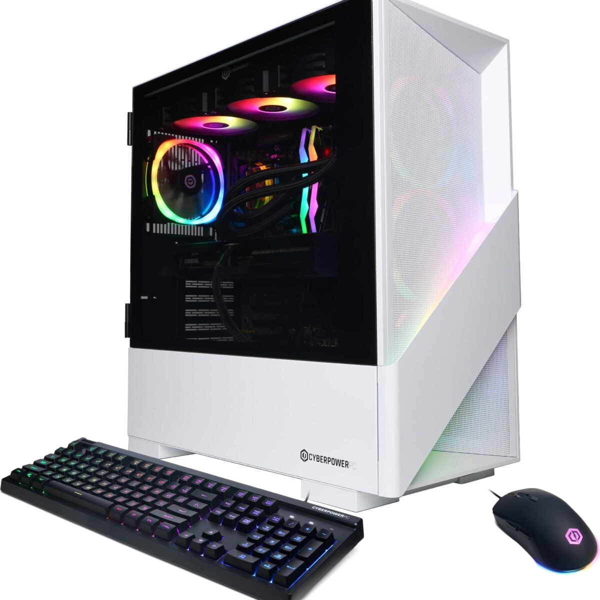 CyberPowerPC - Gamer Supreme Gaming Desktop - AMD Ryzen 9 9900X - 32GB Memory - NVIDIA GeForce RTX 5070 Ti 16GB - 2TB NVMe SSD - White