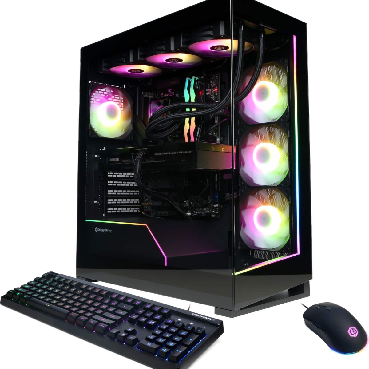 CyberPowerPC - Gamer Supreme Gaming Desktop - AMD Ryzen 9 9950X - 64GB Memory - NVIDIA GeForce RTX 5070 Ti 16GB - 4TB NVMe SSD - Black