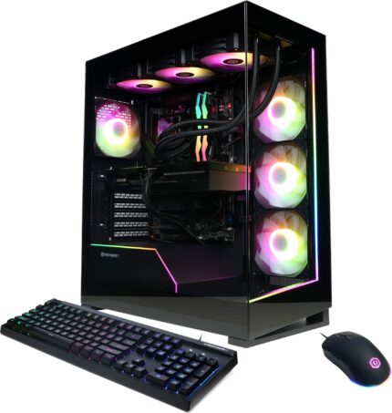 CyberPowerPC - Gamer Supreme Gaming Desktop - AMD Ryzen 9 9950X - 64GB Memory - NVIDIA GeForce RTX 5070 Ti 16GB - 4TB NVMe SSD - Black