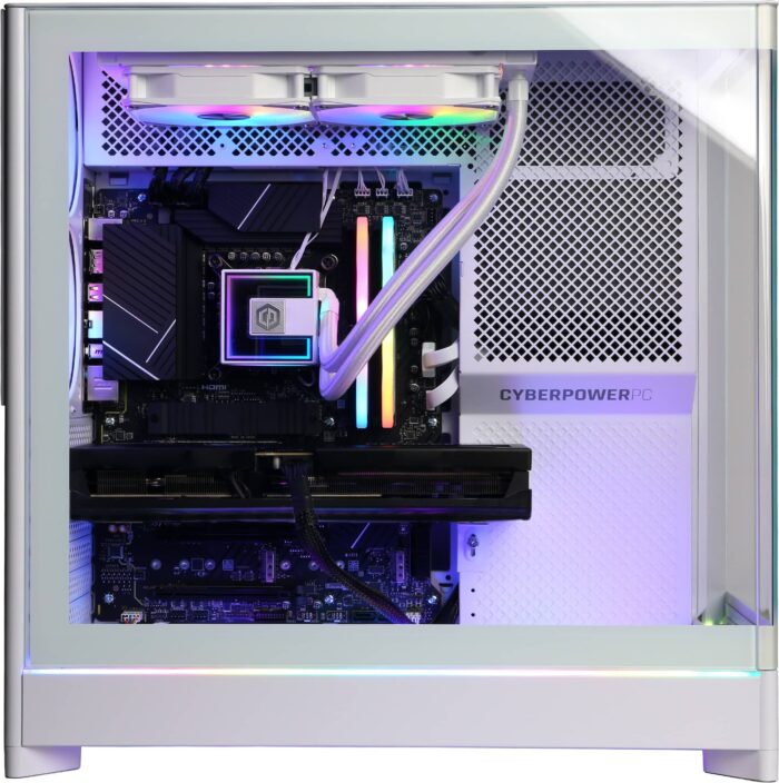 CyberPowerPC - Gamer Supreme Gaming Desktop - Intel Core i7-14700KF - 32GB Memory - NVIDIA GeForce RTX 5070 Ti 16GB - 2TB SSD - White