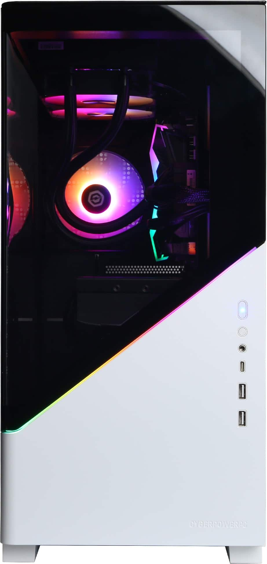 CyberPowerPC - Gamer Supreme Gaming Desktop - Intel Core i9-14900F - 32GB Memory - NVIDIA GeForce RTX 5070 Ti 16GB - 2TB SSD - White