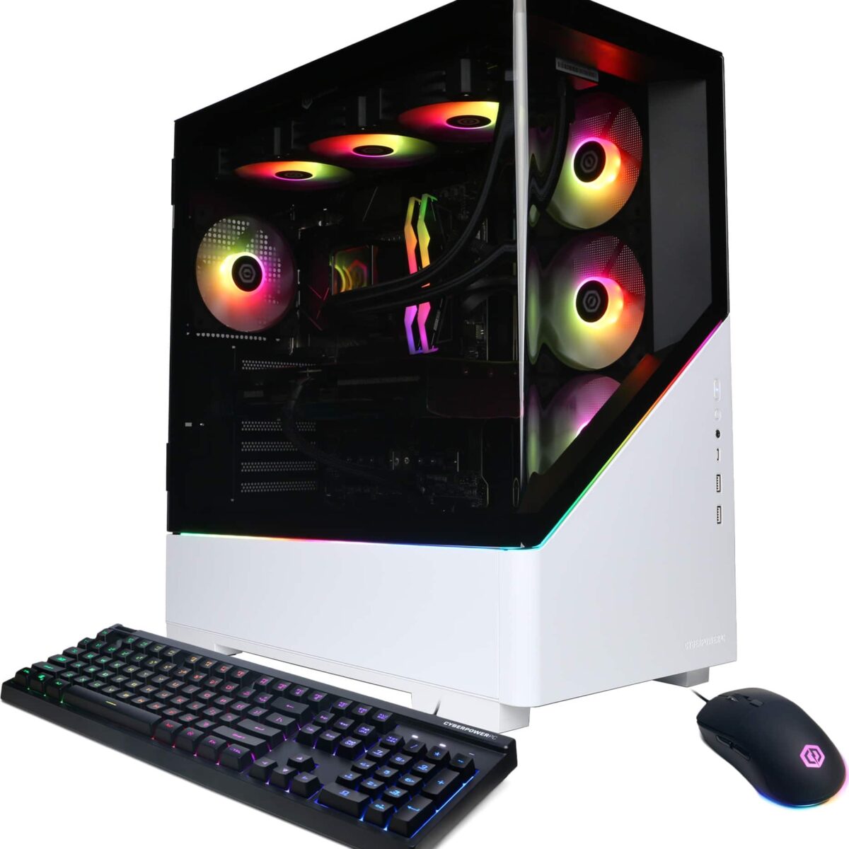 CyberPowerPC - Gamer Supreme Gaming Desktop - Intel Core i9-14900KF - 32GB Memory - NVIDIA GeForce RTX 5070 Ti 16GB - 2TB SSD - White