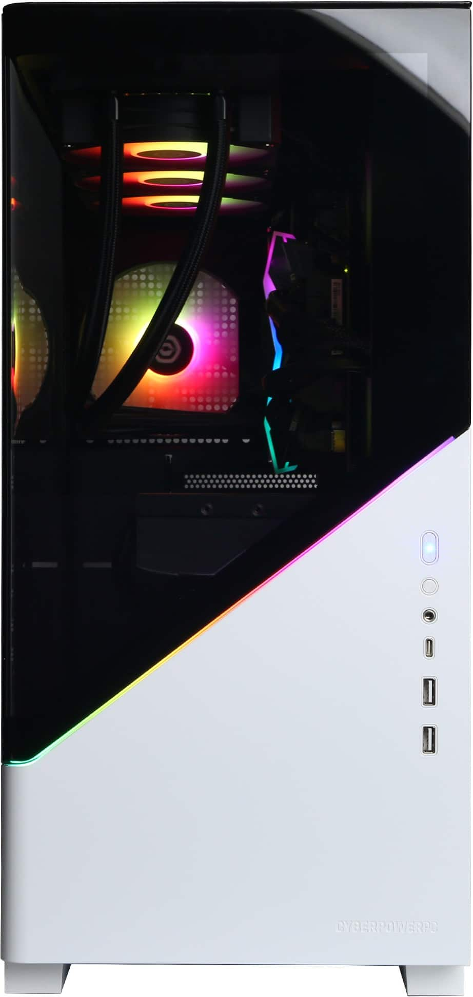 CyberPowerPC - Gamer Supreme Gaming Desktop - Intel Core i9-14900KF - 32GB Memory - NVIDIA GeForce RTX 5070 Ti 16GB - 2TB SSD - White