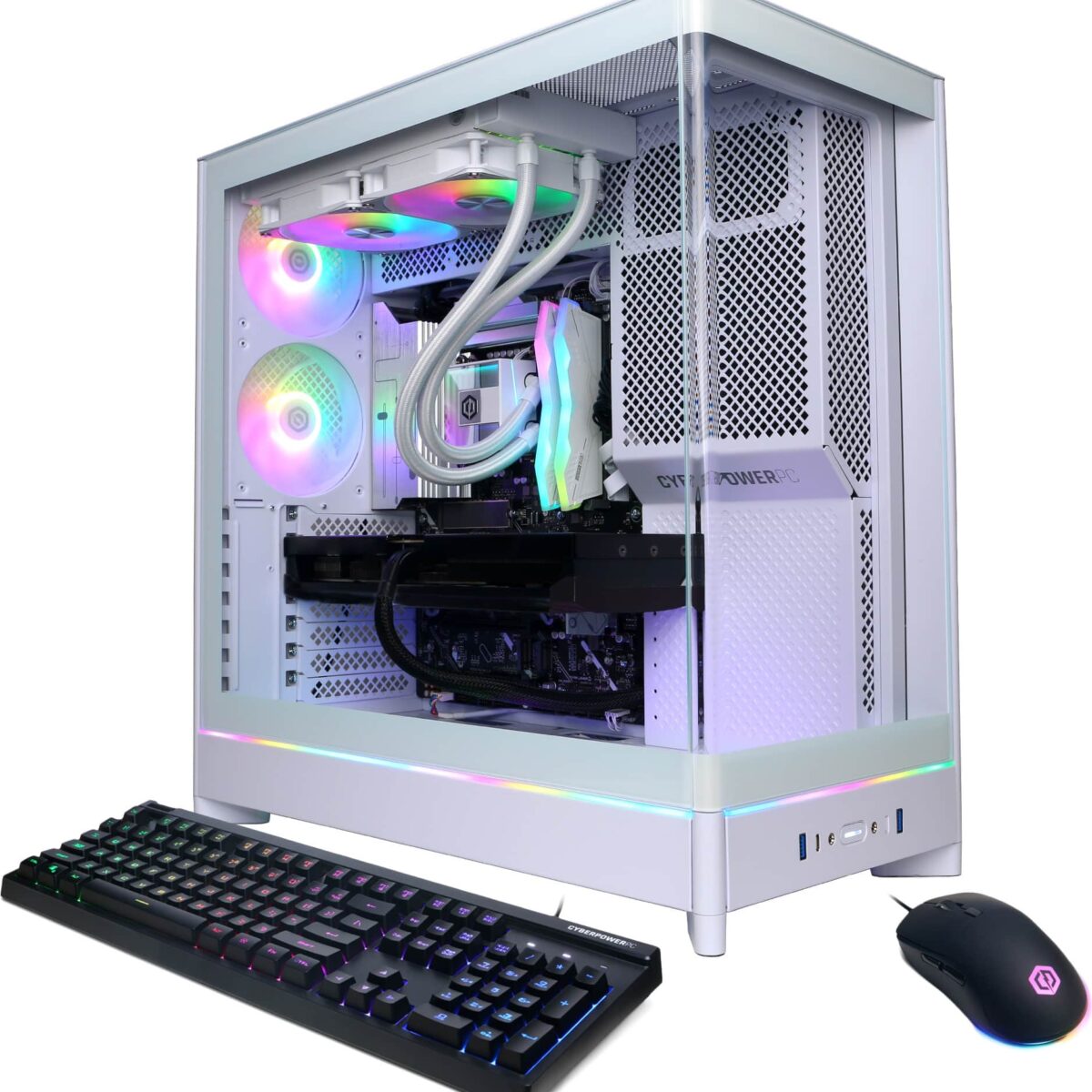 CyberPowerPC - Gamer Supreme Gaming Desktop - Intel Core Ultra 7 - 32GB Memory - NVIDIA GeForce RTX 5070 Ti 16GB - 2TB NVMe SSD - White