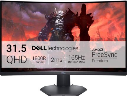 Dell - S3222DGM 32" LED Curved QHD FreeSync Gaming Monitor (DisplayPort, HDMI) - Black