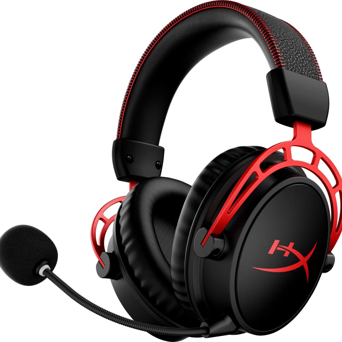 HyperX - Cloud Alpha Wireless Gaming Headset for PC, PS5, and PS4 - Black/Red