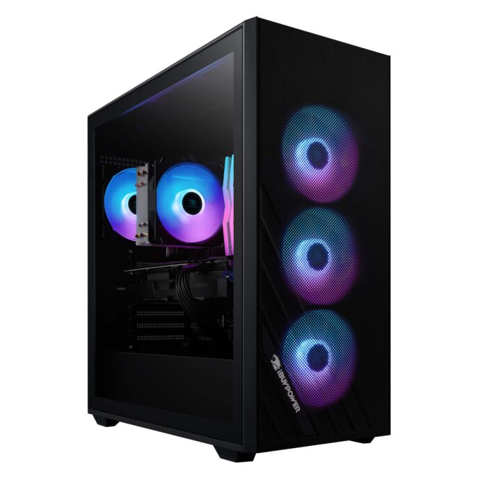 iBUYPOWER - Scale Gaming Desktop PC - AMD Ryzen 7 8700F- NVIDIA GeForce RTX 4060 Ti 8GB- 32GB DDR5 RGB RAM - 1TB NVMe SSD - Black