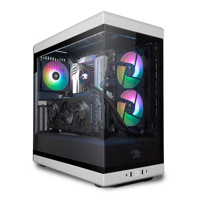 iBUYPOWER - Y40 Gaming Desktop - AMD Core Ryzen 9 7900x- 32GB DDR5 Memory - NVIDIA GeForce RTX 4060 Ti 8GB - 2TB NVMe SSD - White