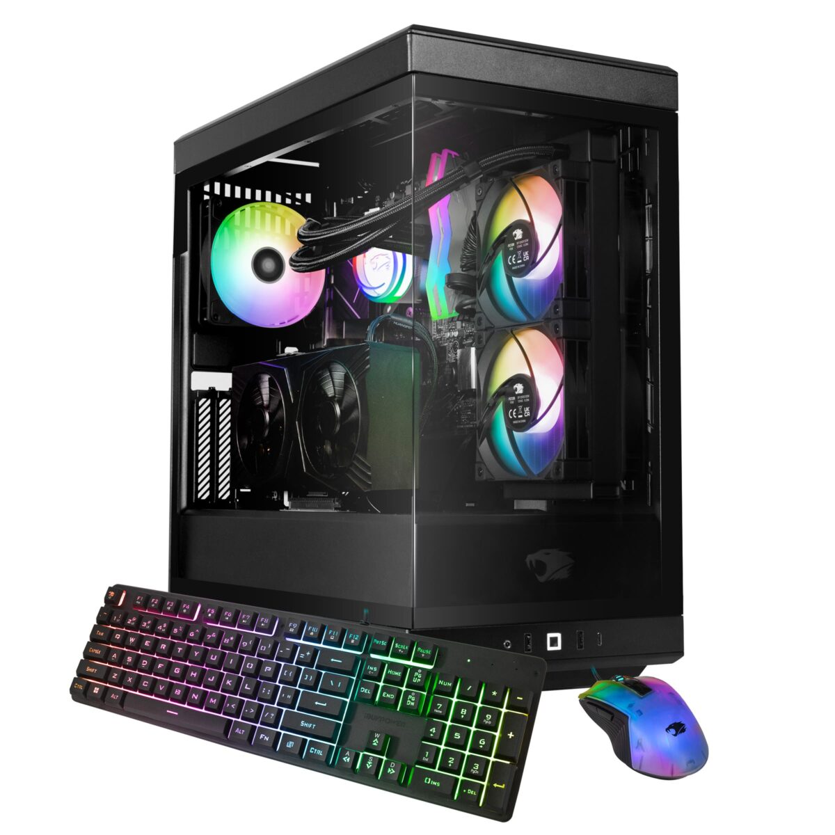 iBUYPOWER - Y40 Gaming Desktop PC - Intel Core i7 14700F - NVIDIA GeForce RTX 4070 12GB - 32GB DDR5 RAM - 2TB NVMe - Black