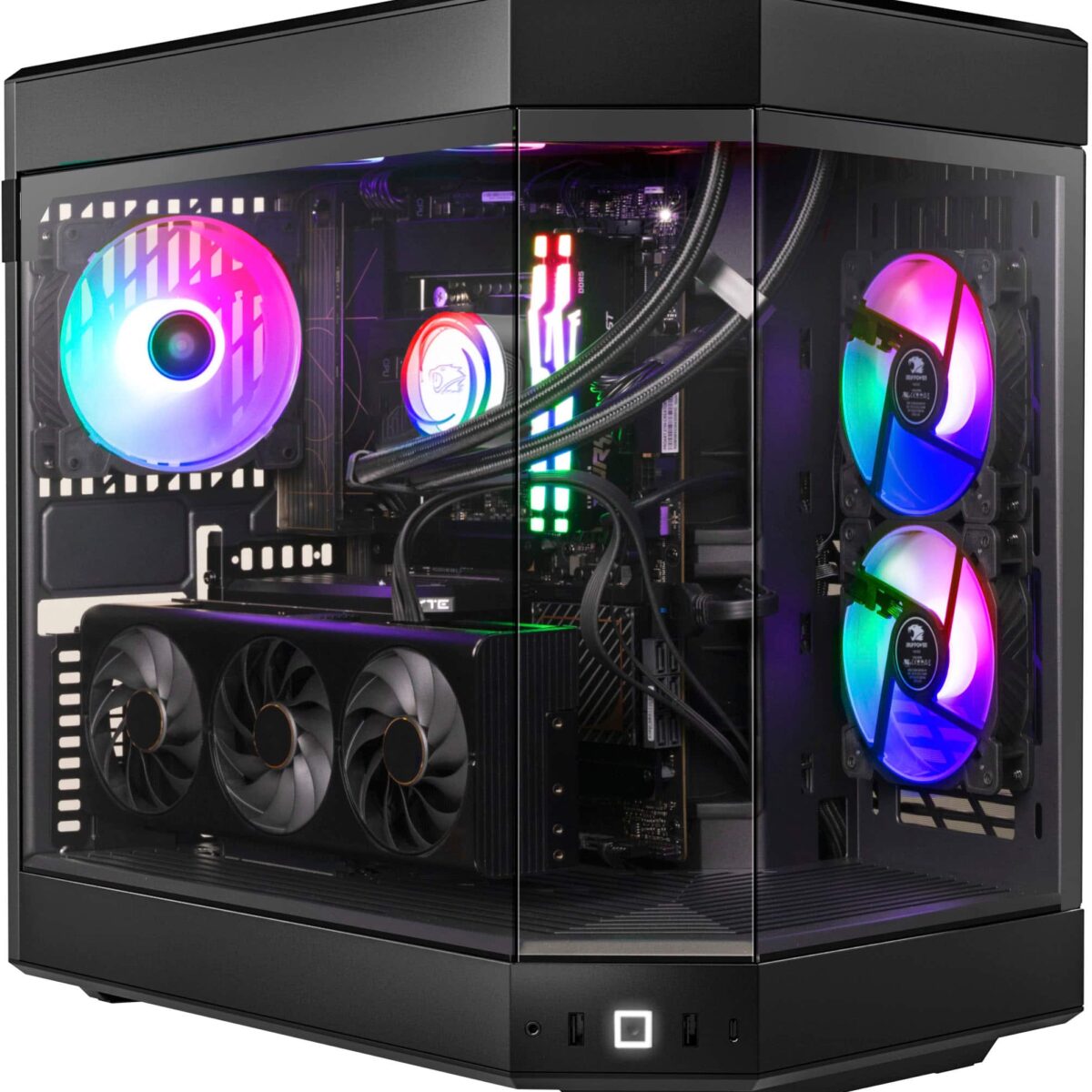 iBUYPOWER - Y60 Gaming Desktop PC - Intel Core i9 13900KF- NVIDIA GeForce RTX 4070 12GB- 32GB DDR5 RGB RAM - 1TB NVMe - Black