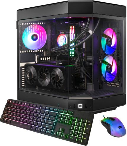 iBUYPOWER - Y60 Gaming Desktop PC - Intel Core i9 13900KF- NVIDIA GeForce RTX 4070 12GB- 32GB DDR5 RGB RAM - 1TB NVMe - Black