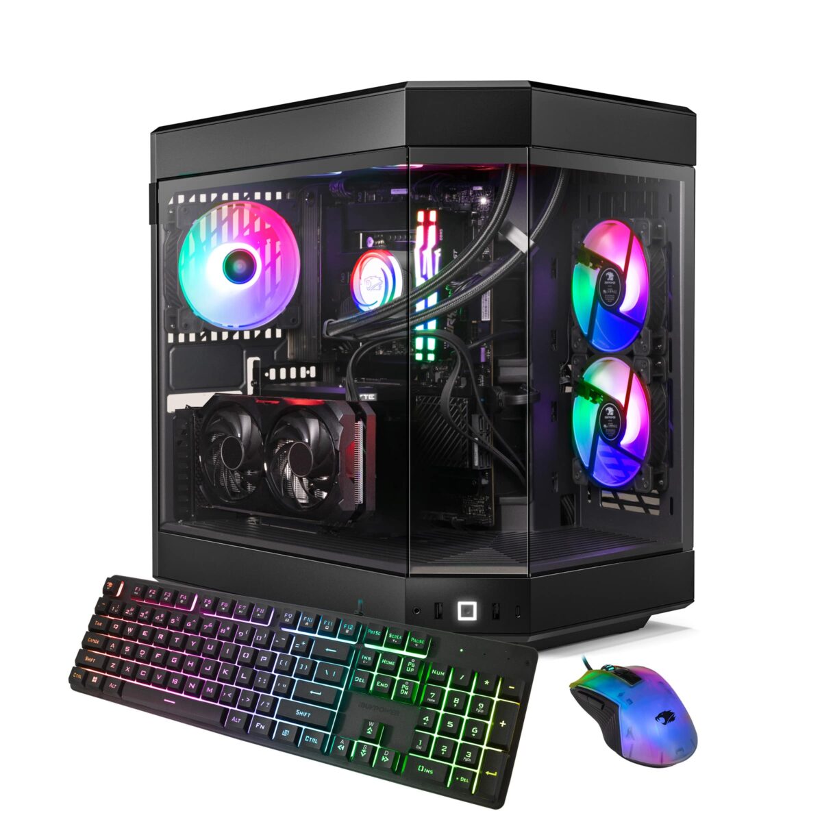 iBUYPOWER - Y60 Gaming Desktop PC - Intel Core Ultra 7 265KF- NVIDIA GeForce RTX 4070 Super 12GB- 32GB DDR5 RGB RAM - 2TB NVMe - Black