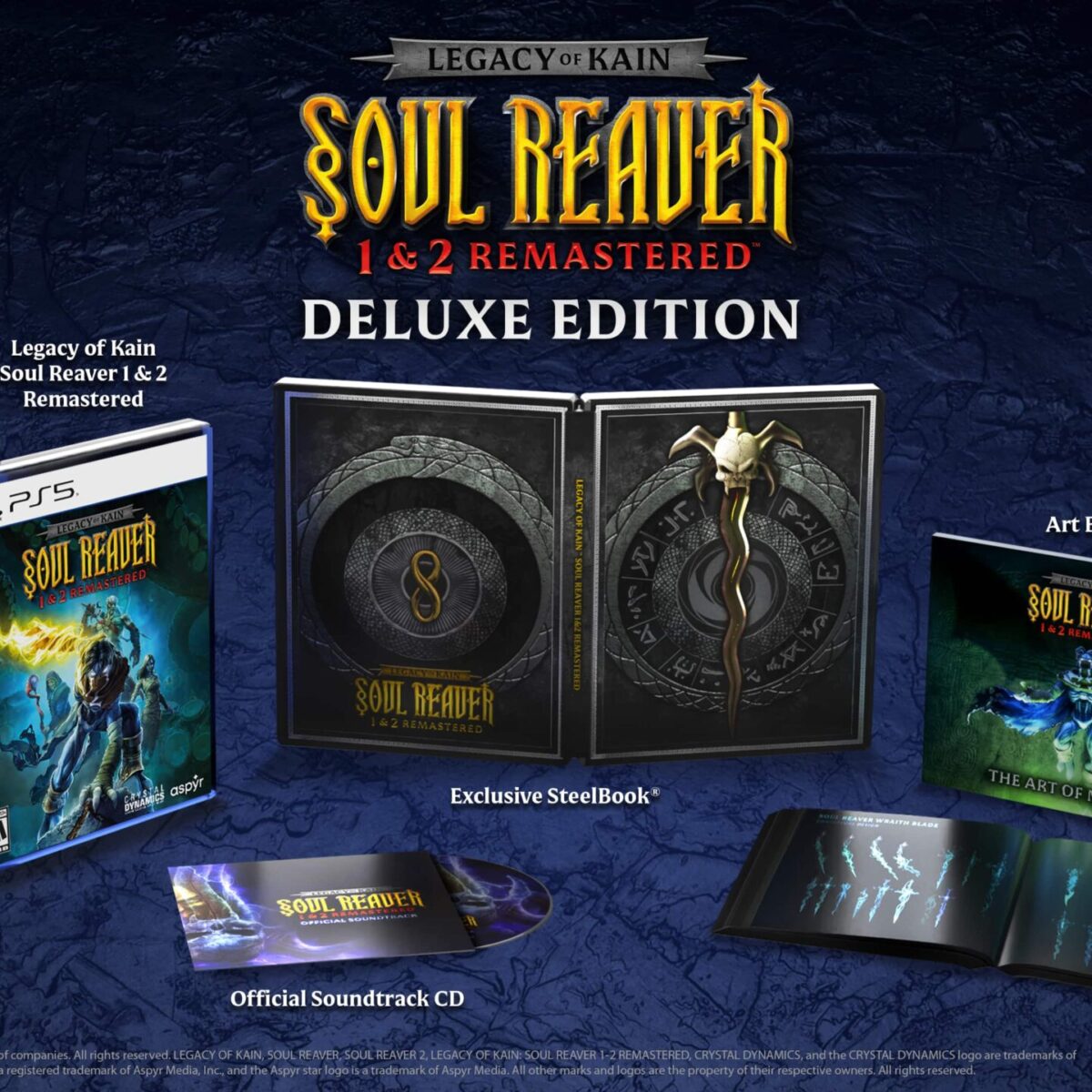 Legacy of Kain Soul Reaver 1&2 Remastered Deluxe Edition - PlayStation 5