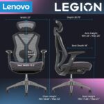 Lenovo - Legion Mesh Gaming Chair - Space Gray