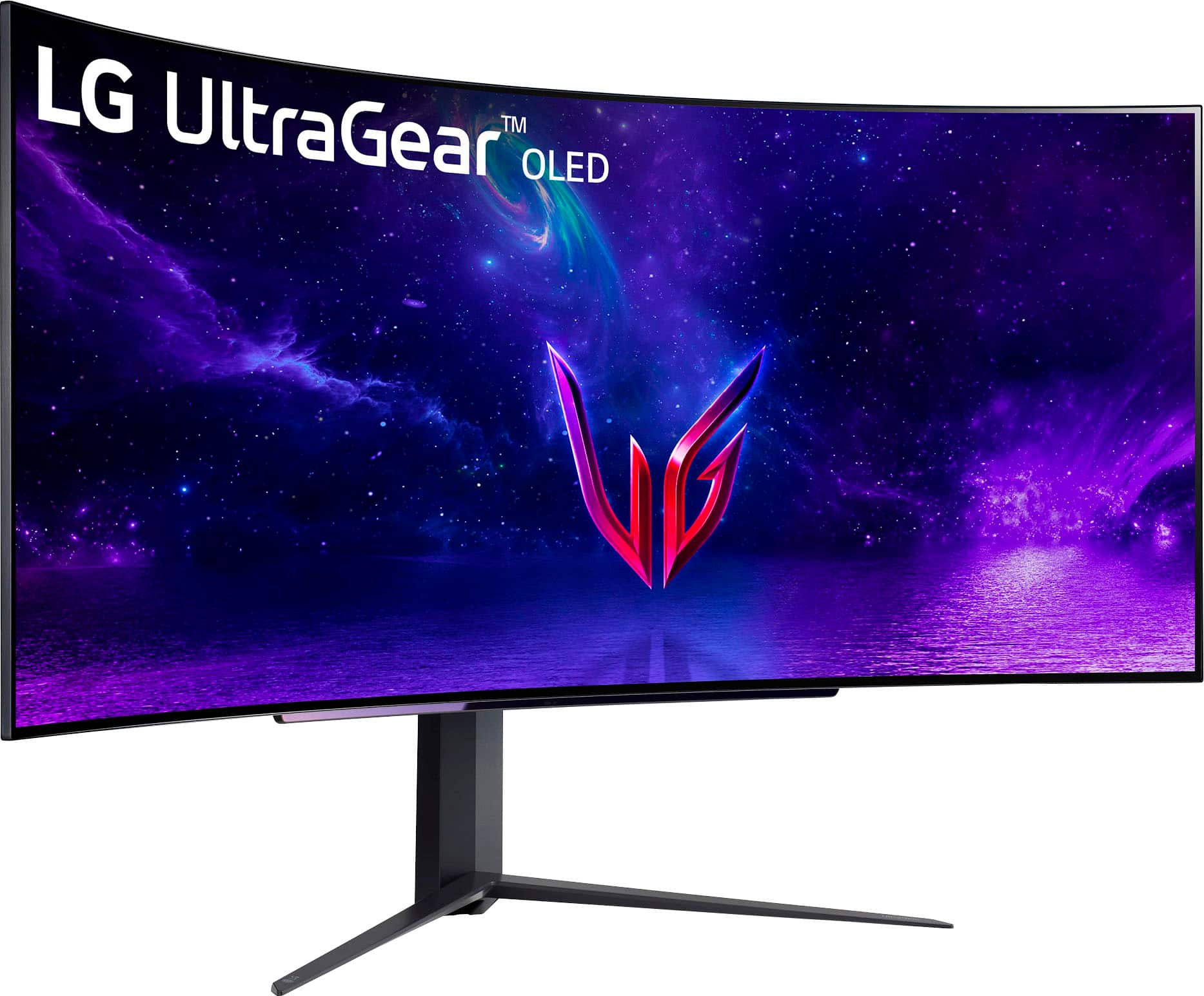 LG - UltraGear 45” OLED Curved WQHD 240Hz 0.03ms FreeSync and NVIDIA G-Sync Compatible Gaming Monitor with HDR10 - Black