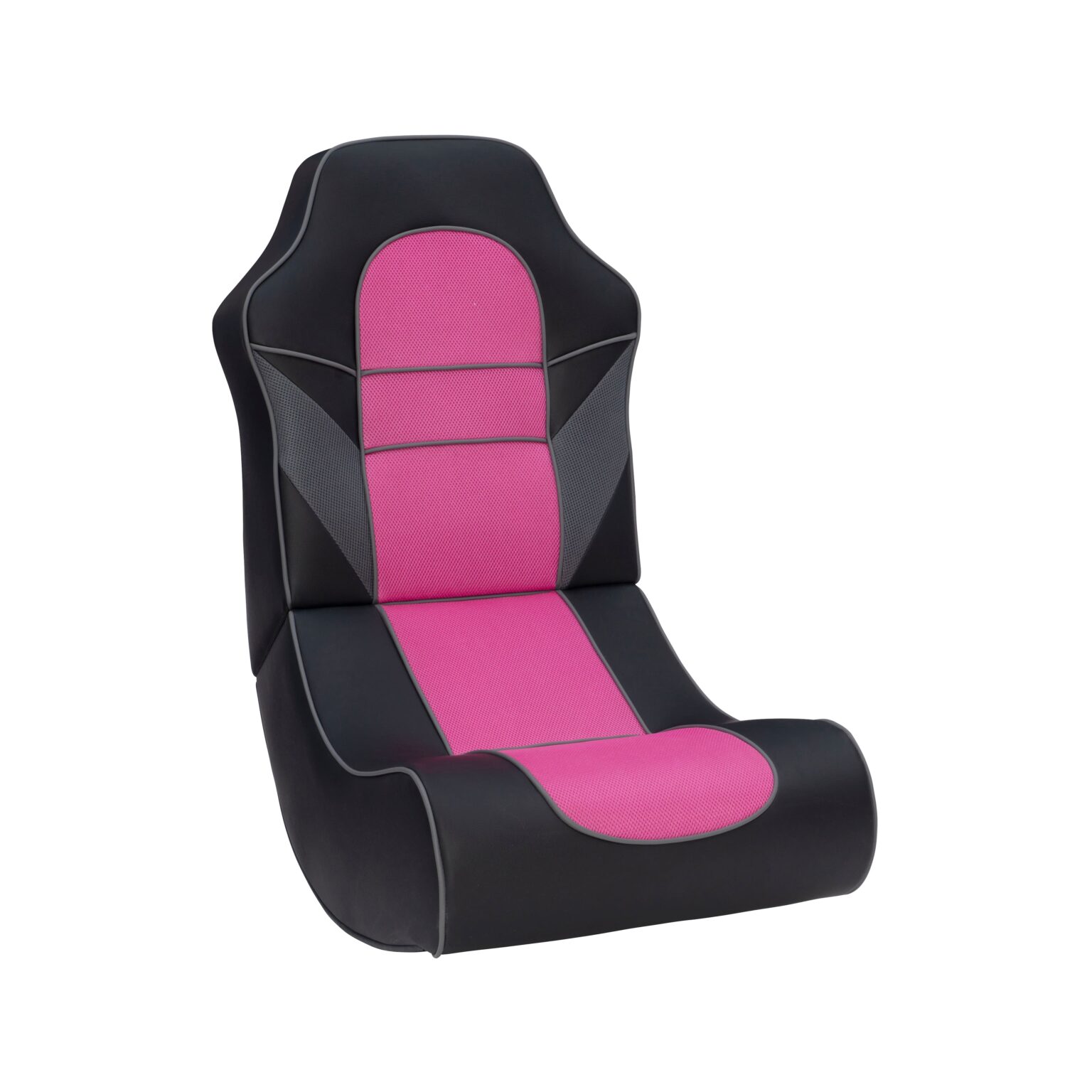 Linon Home Décor - Kendon Faux Leather Rocking Gaming Chair - Black and Pink