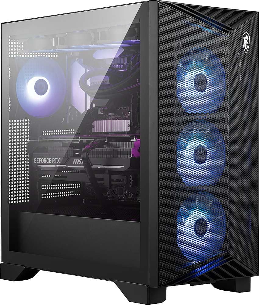 MSI - Aegis RS2 Gaming Desktop - Intel Core i7-14700KF - 32GB Memory - NVIDIA GeForce RTX 4070 Super - 2TB SSD - Black