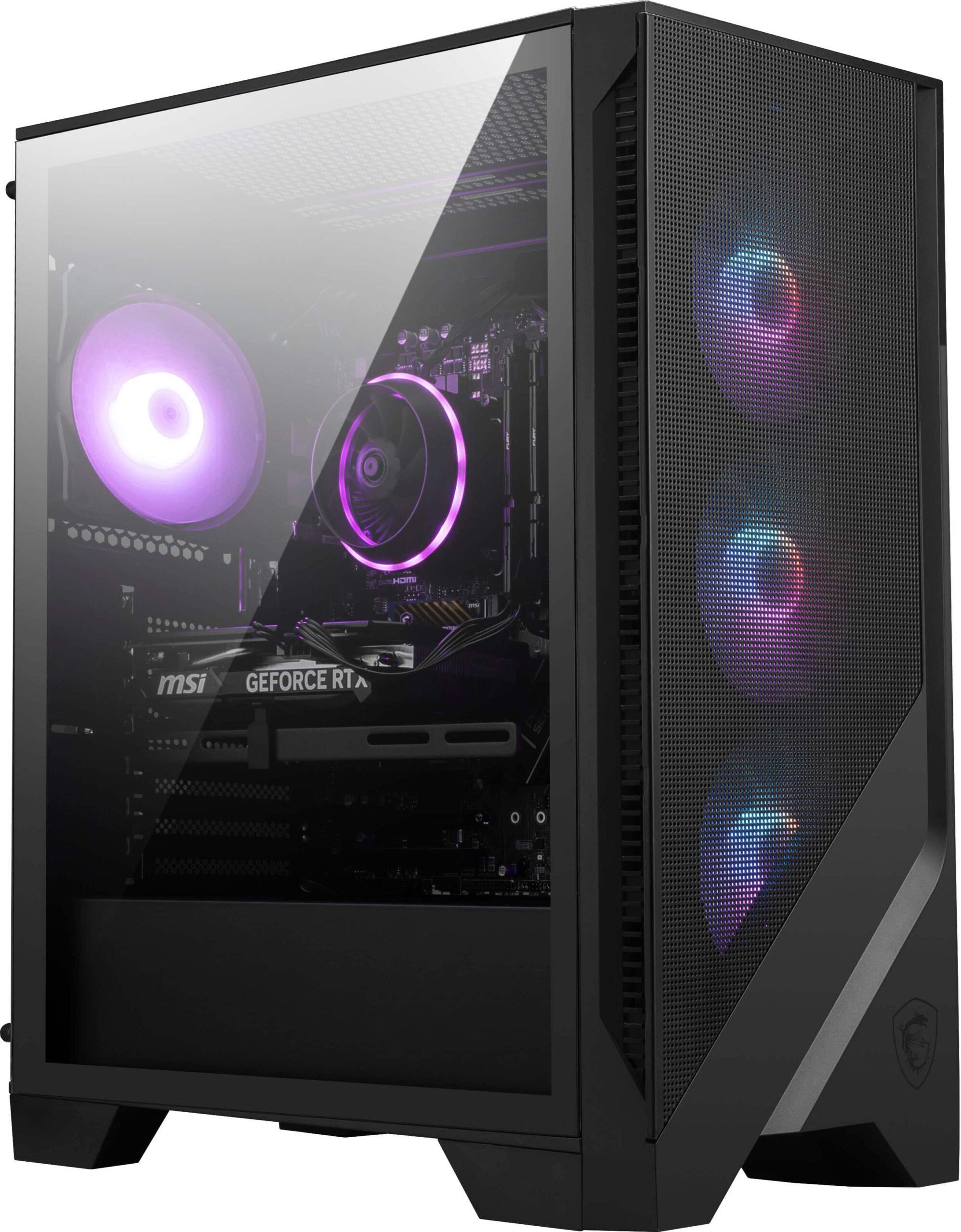 MSI - Codex R2 Gaming Desktop - Intel Core i5- 12400F - 16GB Memory - NVIDIA GeForce RTX 3050 6G - 500GB SSD - Black