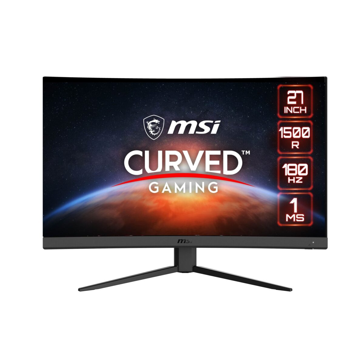 MSI - G27C4 E3 27" Curved FHD 180Hz 1ms Gaming Monitor (DisplayPort, HDMI) - Black