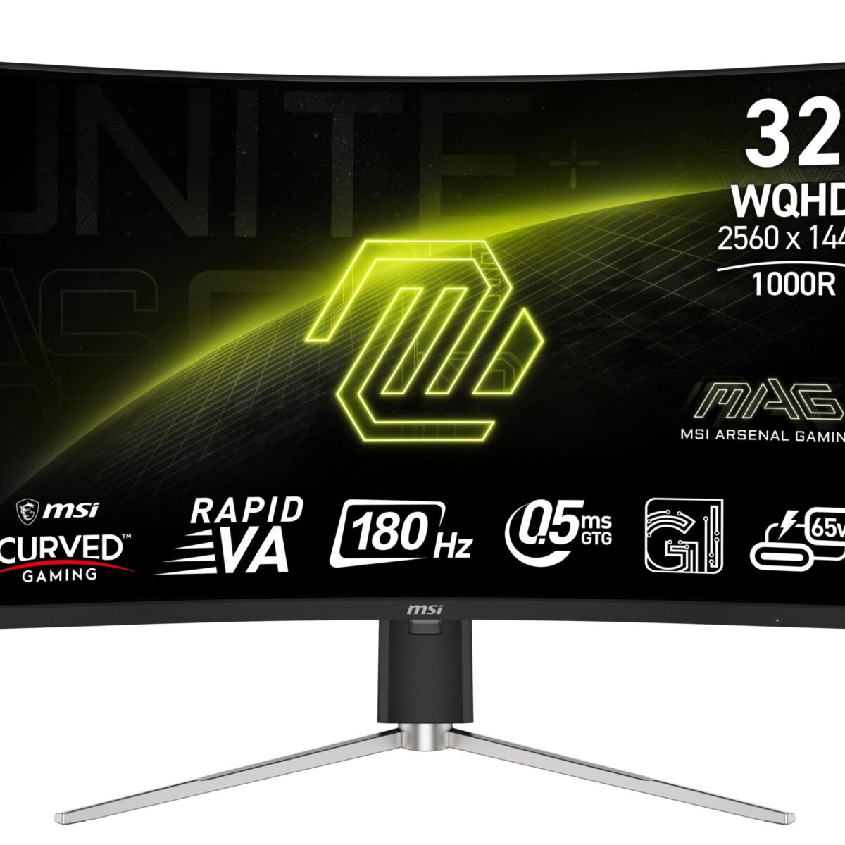 MSI - MAG 325CQRF QD E2 31.5" LCD QHD 180Hz 0.5ms Adaptive Sync Gaming Monitor with HDR Ready(DisplayPort, HDMI,USB) - Metallic Black